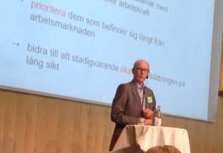 Ulf Bengtsson, Arbetsgivarverket, berättade att staten är 5 % av arbetsmarknaden. 4 % av gruppen sysselsatta personer med funktionsnedsättning arbetar inom staten.