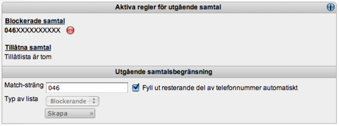 Home manual Kapitel 3 3.4 Samtalsbegränsning Samtalsbegränsning innebär att man förbjuder din telefon att ringa valda nummer. För att aktivera en samtalsbegränsning: 1.