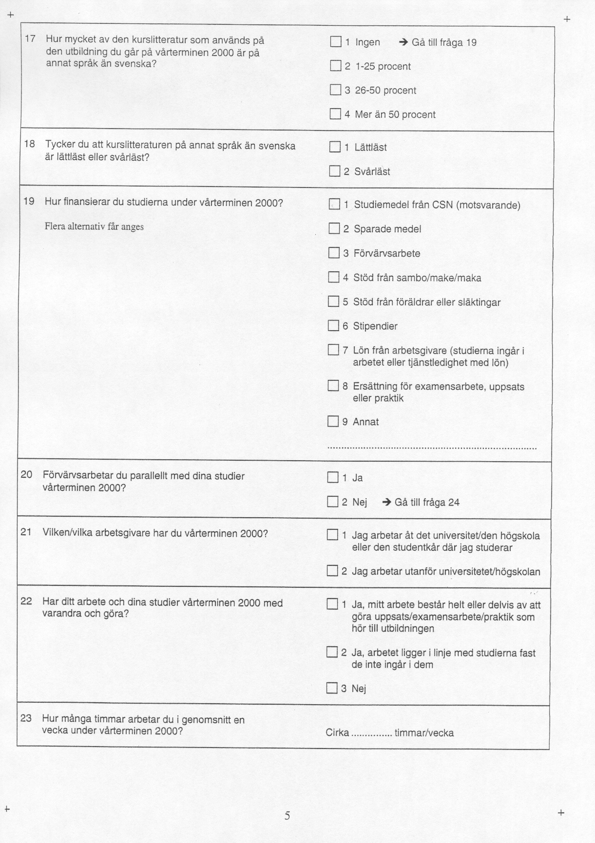 Högskoleverkets rapportserie 2001:15 R ISSN: 1400-948X ISRN: HSV-R--01/15--SE Högskoleverket är en central myndighet för frågor som rör universitet och högskolor.