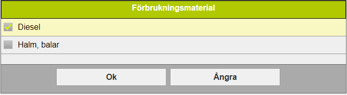 Klickar du i rutan Maskiner visas en lista över alla maskiner.