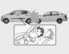 Att känna till din bil SAA0 SAA0 SAA00 Situationer då krockkudden inte aktiveras Vid kollisioner då säkerhetsbältena ger ett tillräckligt bra skydd