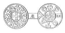 DER FUND VON KÄTTILSTORP UND DIE KAROLINGISCHEN MÜNZEN 191 kors midtuti. Helt (Berg 145 pl. XI f. 18; 146 Fougères 147 N o 66; Thomsens katalog 148 sid. 104, n o 1217).