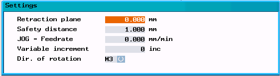 Handstyrd drift 5.2 Driftsläge JOG - manöverområde Position Softkeys Set base Measurement Tool Sätta basnollpunktsförskjutning eller en temporär referenspunkt i det relativa koordinatsystemet.