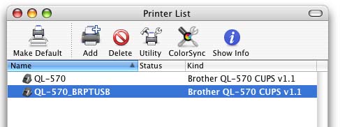 Avinstallera skrivardrivrutinen 1 Stäng av Brother QL-XXX. 2 (Mac OS X 10.3.9-10.4.