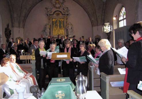 Musiker, diakoner och präster från hela kontraktet medverkade. Vi fick vara med om en uppländsk spelmansmässa.