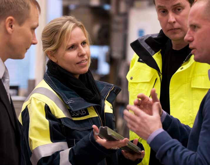 Människor och stål framtiden SSAB är ett kunskapsintensivt företag med arbetsplatser på alla kontinenter och i mer än 45 länder. De större produktionsanläggningarna finns i Sverige och USA.