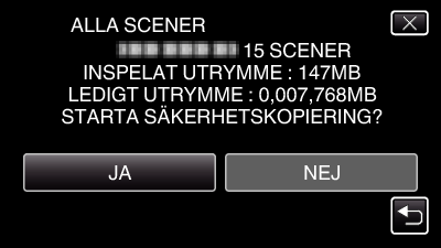 Kopiering Förbereda en extern USB-hårddisk 0 När man ansluter till den externa hårddisken ska man använda en USBkabel med kontakter av typen Mini-A (Hane) B (Hane) Den USB-kabel som medföljer den här