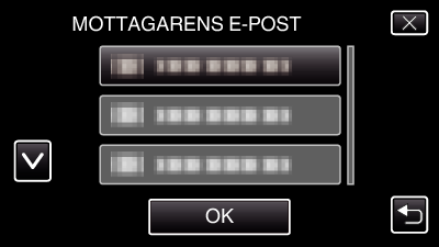 Att använda Wi-Fi Skicka stillbilder via e-post när ett ansikte eller en rörelse känns av (AVKÄN/ MAILINSTÄLLN) 0 Storleken på stillbilden som tas i AVKÄN/MAILINSTÄLLN är 640 x 360 0 Användning via