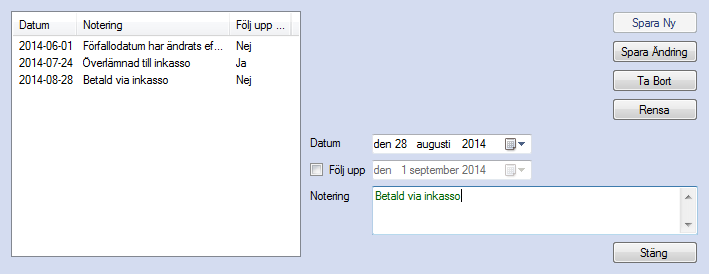 "Titel" under "Ärendefliken"-fliken. Detta underlättar om man vill använda sig av standardtitlar för att lättare finna fram bland olika ärenden.