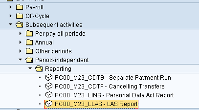 Nyheter under kvartal 1 år 2012 1(2) LAS-rapport (rapport RPTOVTS0) Ny rapport för bevakning av återanställningsrätt vid uppsägning p g a arbetsbrist