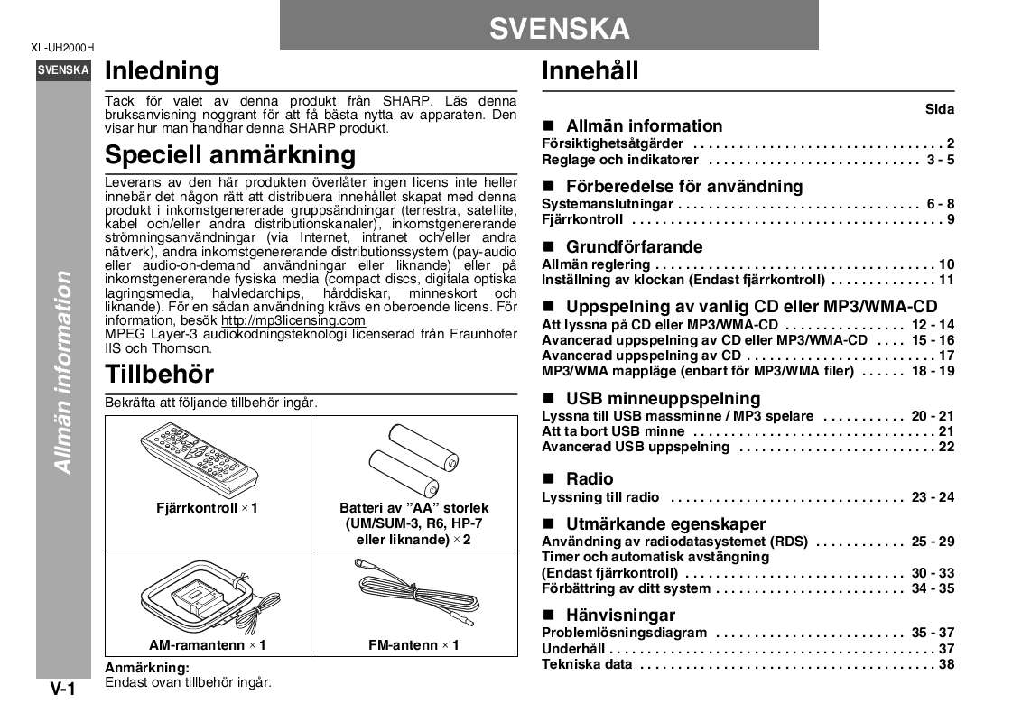 Du hittar svar på alla dina frågor i instruktionsbok (information, specifikationer,