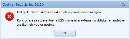 Automatiska säkerhetskopior Det finns en funktion som gör en säkerhetskopia varje gång du stänger av programmet. Du ställer in detta under Konfiguration Programinställningar.