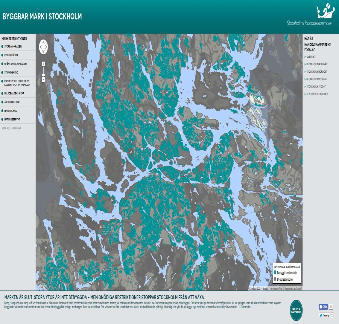 Regional planering av villastäder Restriktioner på byggande Samhällsnytta måste