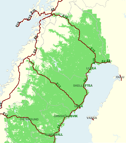 Mobil täckning I dag finns det tre olika mobiltelesystem i Sverige: GSM, UMTS och CDMA450. 97 98 % av befolkningen hade den 31 december 2006 GSM-täckning där de bor.