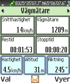 26 Bild 4.16.3 Kvittera meddelandet i kart vyn genm att centrera på ett mål eller i meddelandefönstret genm att välja ett mål från listan eller trycka på raderings knappen "c" vid meddelandet.