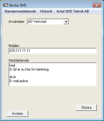 Sök information: Teknisk datahär klickar ni för att få fram teknisk data via Autodata. Detta förutsätter att ni har Autodata installerat på er dator.