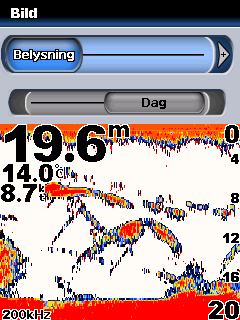 Anpassa Fishfinder 400C Ställa in larm Du kan ställa in Fishfinder 400C på att avge ett ljudlarm när vissa villkor uppfylls. Som standard är alla larm avstängda.