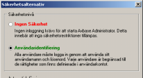 5. Datasäkerhet I rutan Automatisk låsning har Du möjlighet att välja om Du vill utnyttja denna funktion samt hur lång tid av inaktivitet som skall förflyta innan låset träder i kraft.