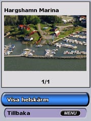 Visa flygfoton Förprogrammerade BlueChart g2 Vision SD-kort innehåller flygfoton av många landmärken, marinor och hamnar.