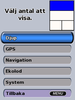 Visa information Visa information Från skärmen Information kan du visa information om egna data, tidvatten, strömmar, astronomiska data och andra båtar.