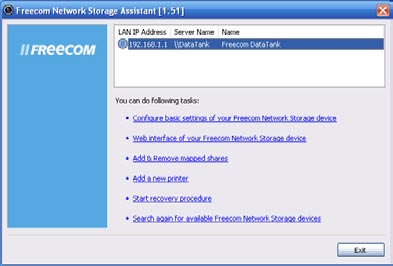 Freecom Network Storage Assistant 4.