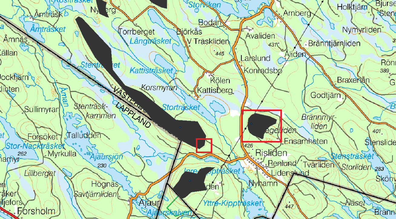 YTTRANDE HÖGKVARTERET Datum Beteckning Sida 2 (3) Norsjö kommun, områden i konflikt med