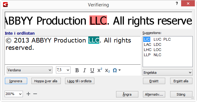 panelen Textegenskaper (högerklicka någonstans inuti fönstret Text och klicka sedan påegenskaper på snabbmenyn för att visa panelen) Obs!