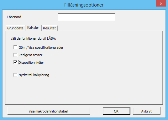 Modifiering av raders dispositionsnivåer är tillgängligt från Pro-versionen.