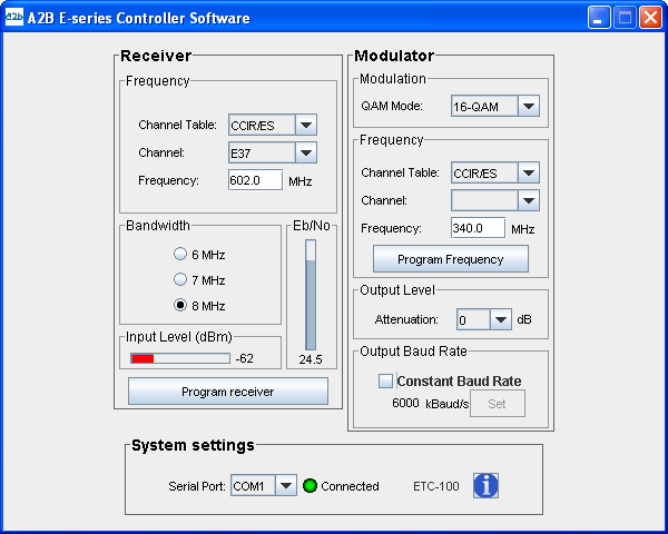 5. Inställningar med PC Detta kapitel beskriver hur man gör alla inställningar av ETC-100 via en PC. Se till att kontrollmjukvaran är installerad på din PC innan du börjar.