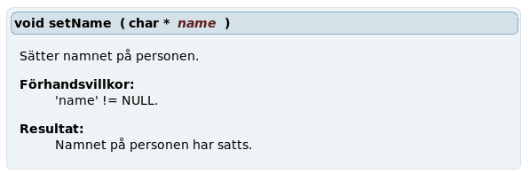 3.7. VERSIONSHANTERING 39 Delen i HTML dokumentationen som genereras från denna funktionsdokumentation med Doxygen kan ses i gur 3.3. Figur 3.