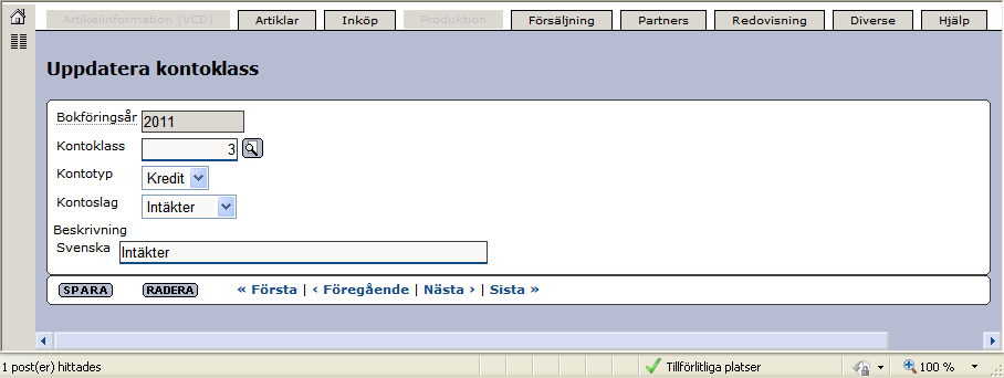 Senast Uppdaterad: 12-02-01 Exder Small Business Sida 66 av 87 V.g. kontrollera inläsningen och vid behov ta ut ny eller ändra i SIE-filen och gör en ny importering.