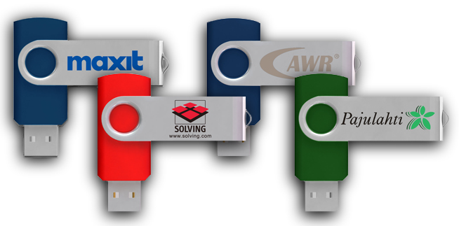 USB-minnen med tryck Att förse USB-minnen med tryck är ett utmärkt sätt att anpassa ditt företags minnen med unika tryck, till exempel företagets logotyp och information.