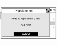 Telefon 123 Välj Telefoninställningar och sedan Bluetooth.