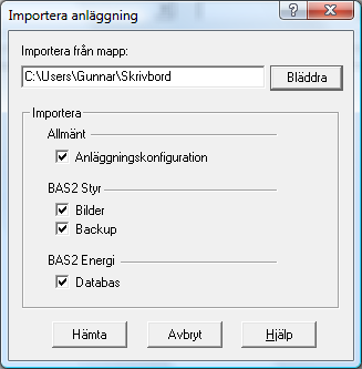 Användarmanual BAS2 styr Sidan 52 Appendix B BAS2 Styr Användarmanual ver 7.1.doc- Rev 3, 111130 Denna information är giltig för BAS2 Styr 6.7, 6.8 7.0 och 7.