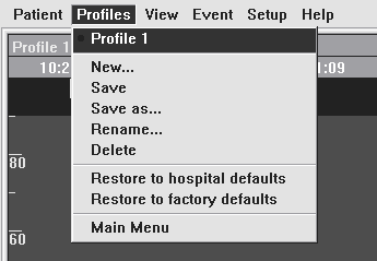 Grundläggande funktioner FORE-SIGHT monitor i MC-2000-serien Universalmonitor Monitor för vuxen Menyn Profiles (Profiler) Figur 8: Exempel på dialog-rutan Enter Patient Parameter (Lägg in