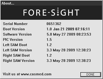 Grundläggande funktioner FORE-SIGHT monitor i MC-2000-serien Menyn Help (Hjälp) I hjälpmenyn (se Figur 13 nedan) får du värdefulla tips om ikoner, knappar, symboler och inställningar.