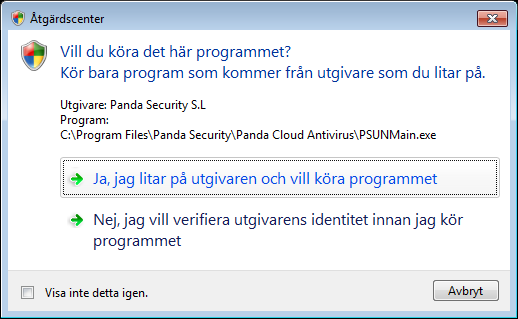 Panda Cloud Antivirus kräver att du registrerar dig som medlem, vilket är helt gratis och det tar bara någon minut.