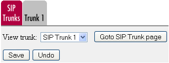 Chapter 6. How To SIP Trunking Using the SIP Trunk Page The SIP Trunk Page The SIP Trunk pages are found under SIP Trunks.