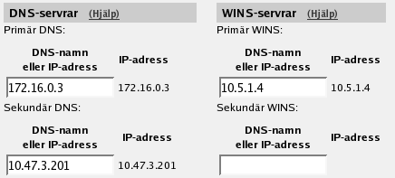 Chapter 7. VPN-uppkopplingar steg för steg Välj därefter en IP-adress på SIParatorn som är PPTP-klienternas motpart på det lokala nätverket.