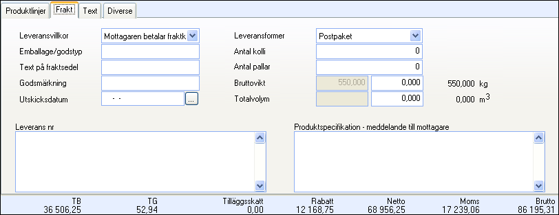 FÖRSÄLJNING Knytning/reservation mot inköp: Du kan knyta produkterna i en order till ett inköp genom att Reservera mot inköp.