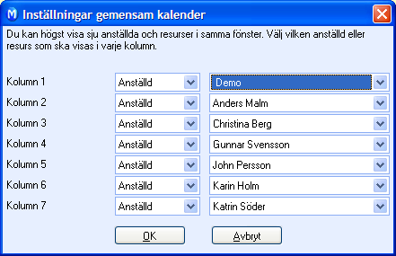 AKTIVITETER OCH KALENDER En anställd är inte detsamma som en programanvändare. Om du vill kunna se en användares aktiviteter måste du först registrera användaren som en anställd i personalregistret.