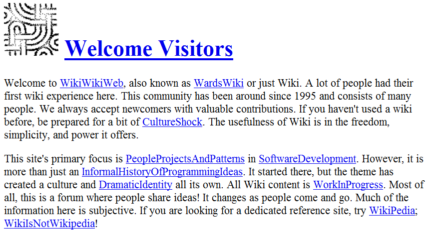 Historisk Översikt 1990-tal 1993 Scrum 1994 WikiWikiWeb*, Ward Cunningham 1996 Google Online 1996 Extreme Programming * 1994 kom