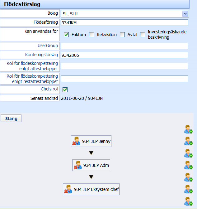 Chefs roll En ny funktion är att man kan lägga till en chefs roll. Tanken är att detta ska användas för slutattestanter med begränsad attesträtt.