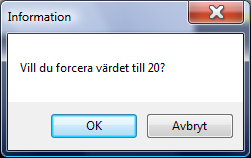 Forcering För att kunna forcera ett objekt så måste man vara uppkopplad mot en Avalon-Atlas. Forcering kan vara användbart vid en driftsättning då man vill testa olika driftfall.