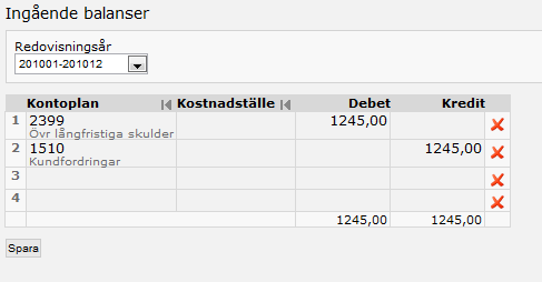 Det Importera ingående balans Import av verifikat sker idag med hjälp av standardformatet SIE. Gå till Ekonomi Import SIE Import Ingående balans.