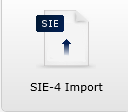 SIE-4 Import Har du redan tidigare transaktioner som skall in, kan du läsa in dem via SIE-import.