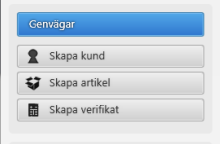 Bokföring - Grundboken När du kommer in i bokföringen har du två vägar att komma in för att skapa ett verifikat, antingen via Skapa verifikat i snabbvalsmenyn eller så går du via det lilla