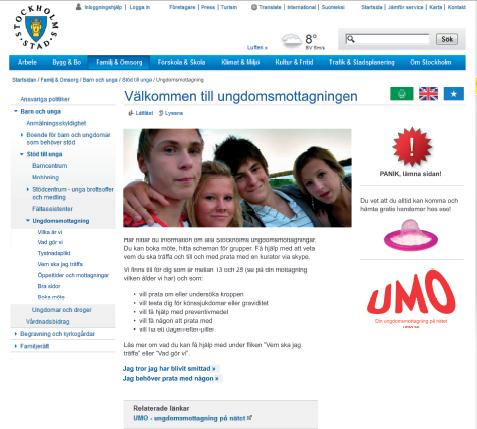 Nya e-tjänster 2011 Ungdomsmottagning på webben E-lots samla