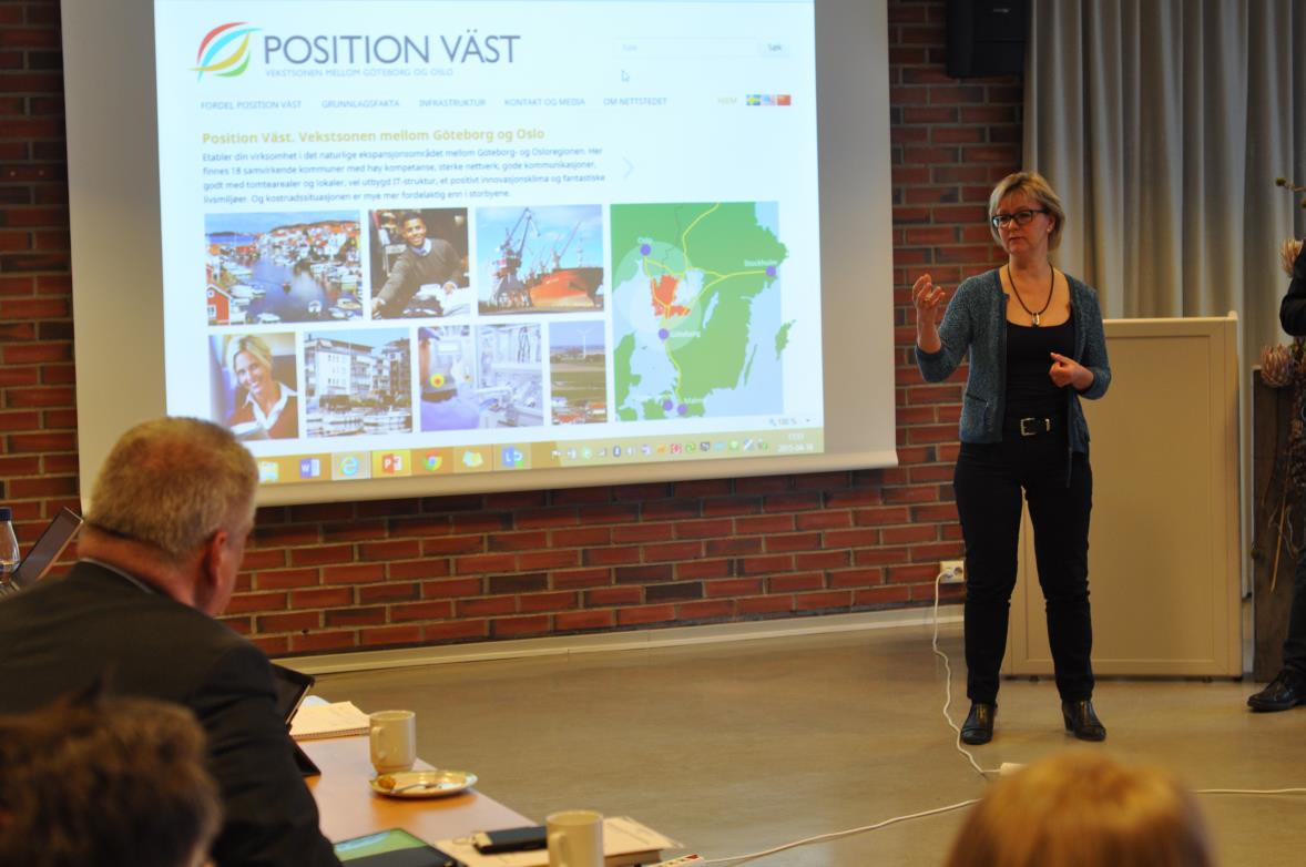 Ann Palmnäs, Position Väst Position Väst en möjlighet för Svinesundsregionen Ann Palmnäs arbetar som projektledare på Omställningskontoret som finansieras av Västra Götalandsregionen, Trollhättan