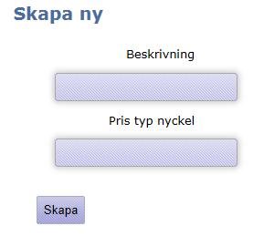 4.5.1 Lägga till nytt arbete och pris Arbeten och priser läggs till genom att klicka på fliken Priser och sedan Skapa ny.